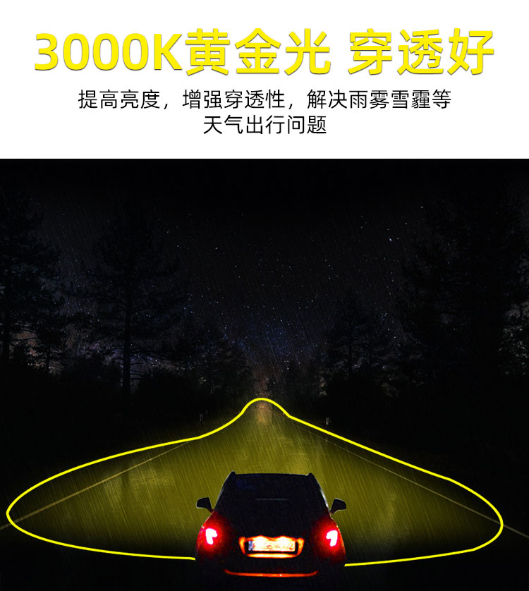  T7汽車三色LED前照大燈7