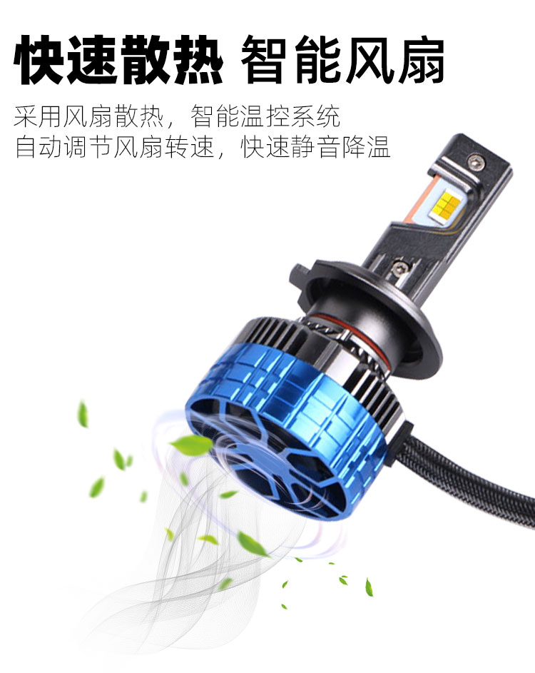  T7汽車三色LED前照大燈11